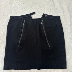 Black zipper mini skirt size 2